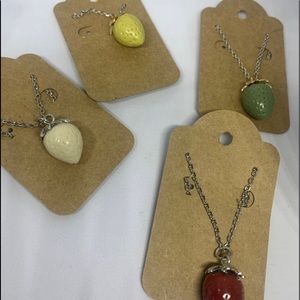 Strawberry necklaces